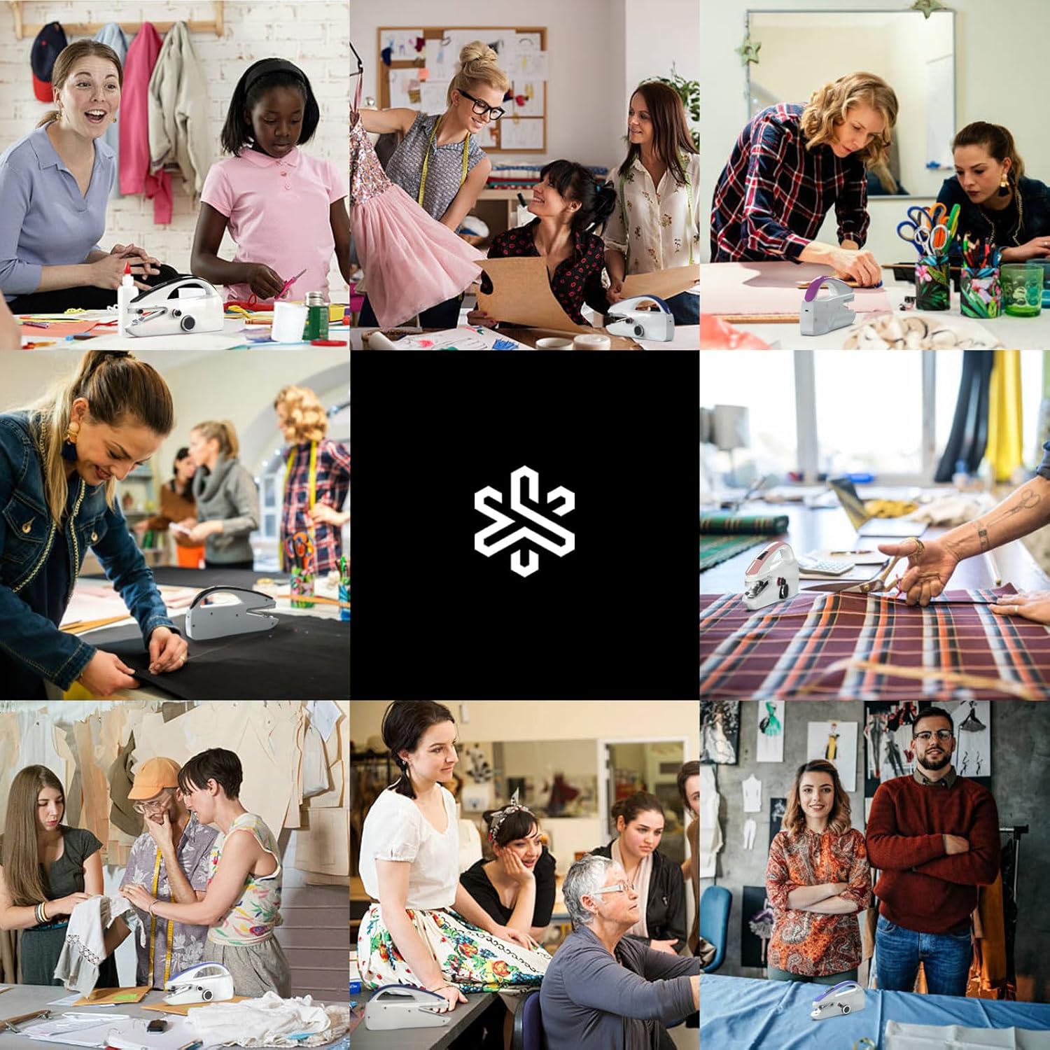 Handheld Sewing Machine,Two dear,Mini sewing machine,Easy to Use and Fast Stitch Suitable for Clothes,Fabrics,DIY Home Travel Electric Handheld Sewing Machine for Beginners.Black - Image 3