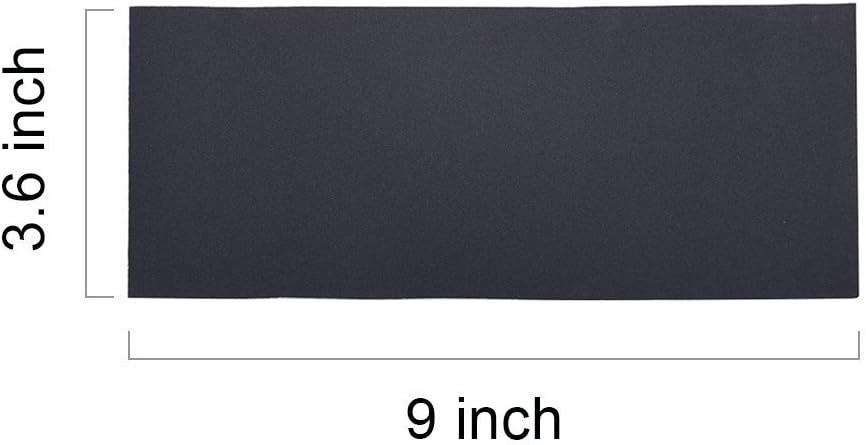 LANHU Abrasive Dry Wet Waterproof Sandpaper Sheets Assorted Grit of 400/600/ 800/1000/ 1200/1500 for Furniture, Hobbies and Home Improvement, 12 Sheets (9 x 3.6 Inch), For Wood - Image 3